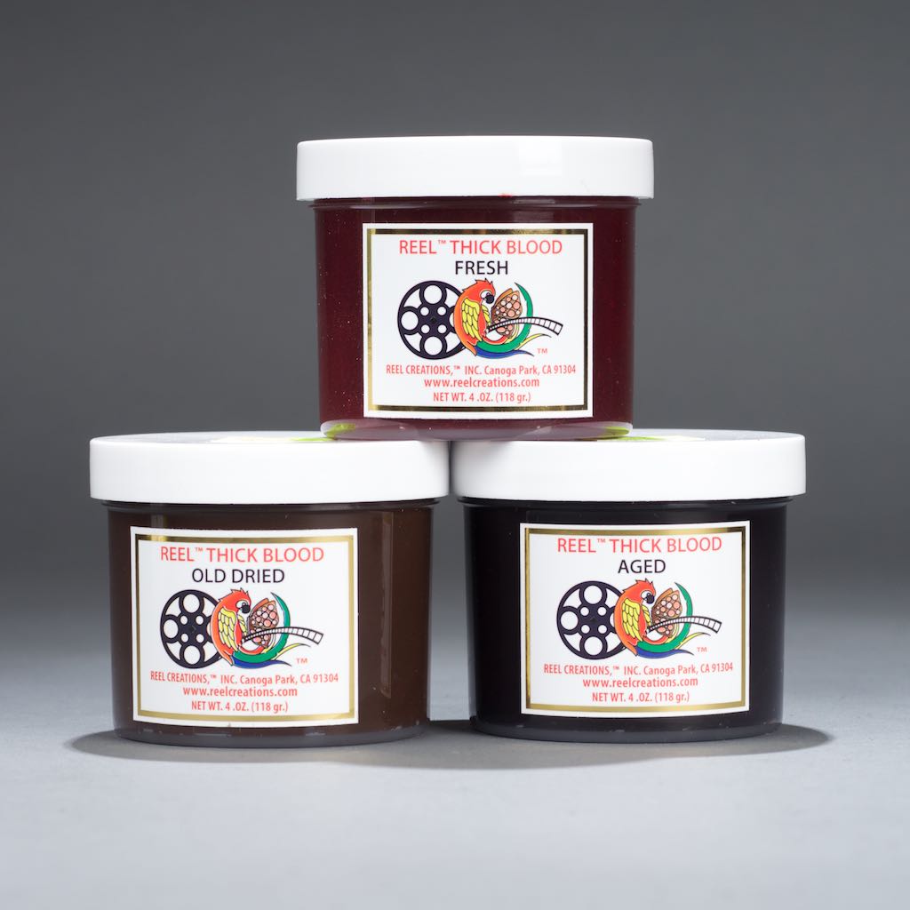 Reel blood paste jars stage fake blood