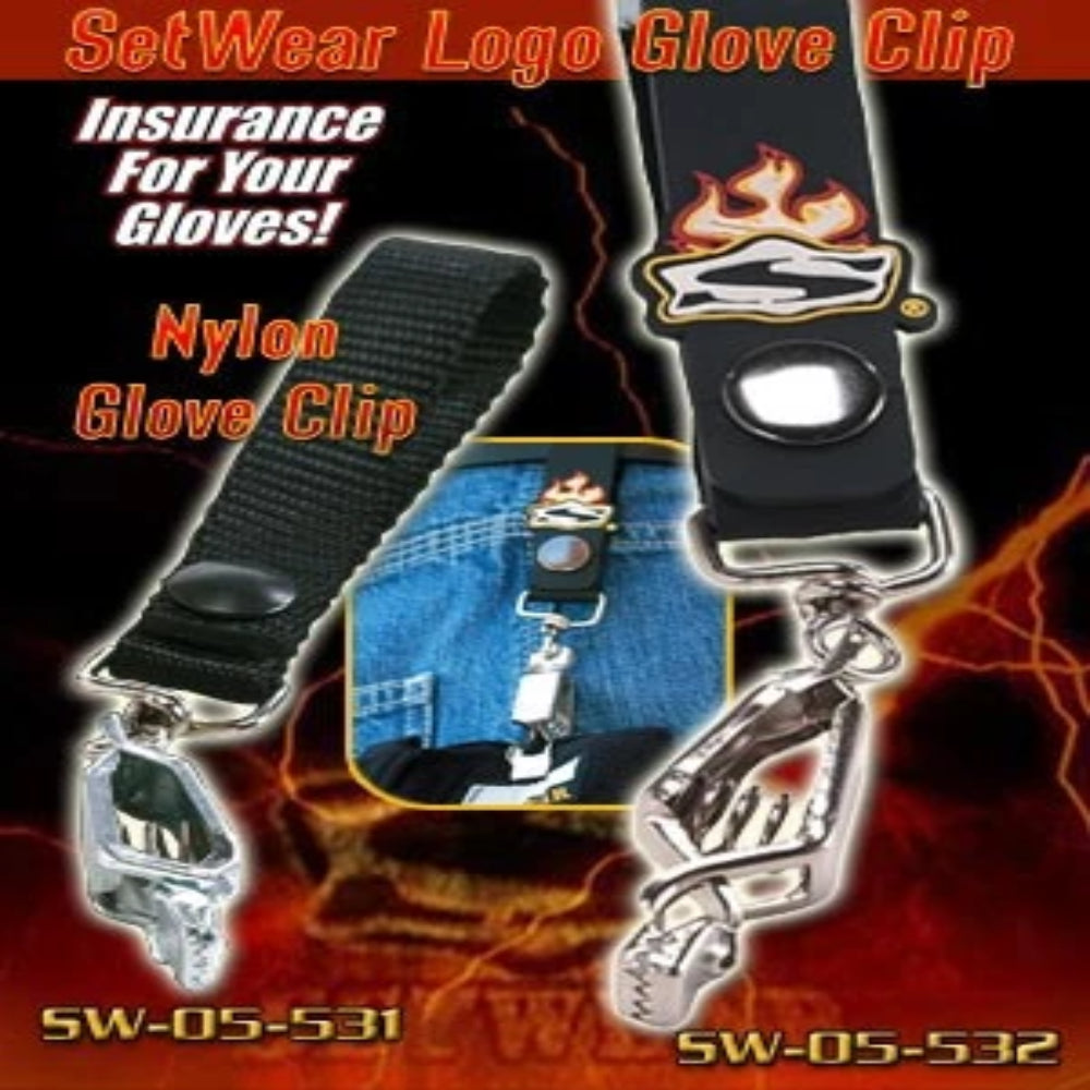 Setware glove clips.