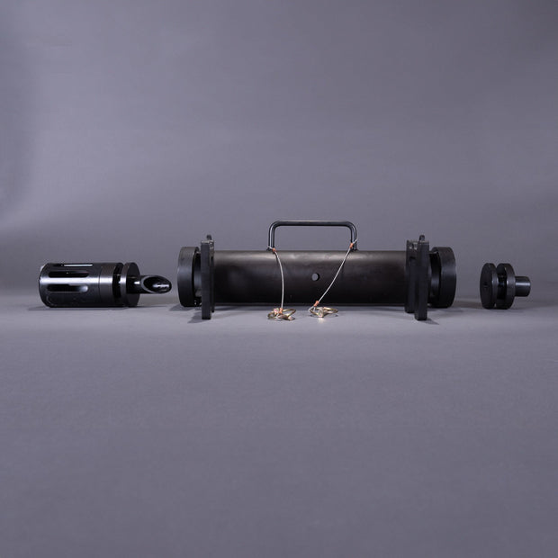 Sweeney Propane Can Popper shown in parts