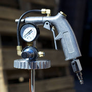 Blaster Dust Gun head featuring a pressure valve and flow control.