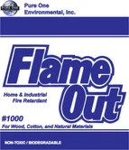 FlameOut 1000 flame retardant powder.