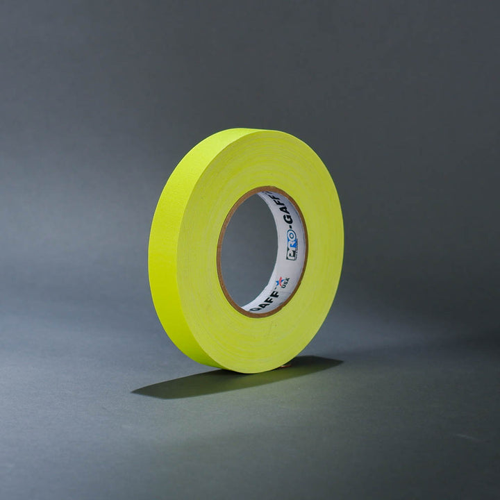 Fluorescent yellow 1" gaffer's tape