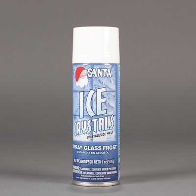 Can of Santa spray ice crystals. 